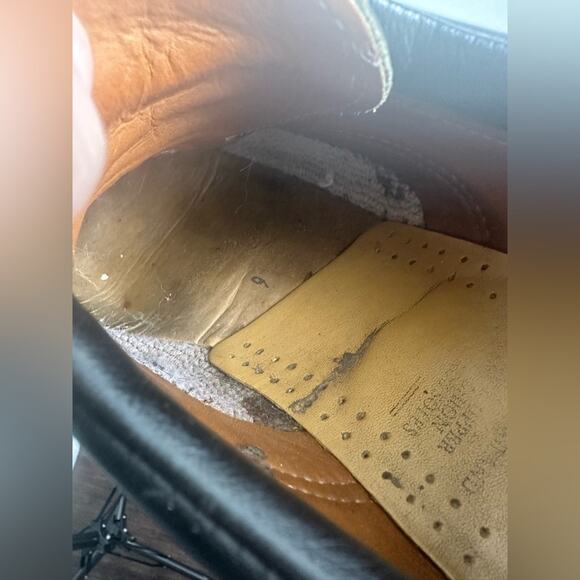 Vintage 90s DR MARTENS Men's Size 9 England Black Nappa Oxford Shoes Doc Y2k EUC - Picture 5 of 11